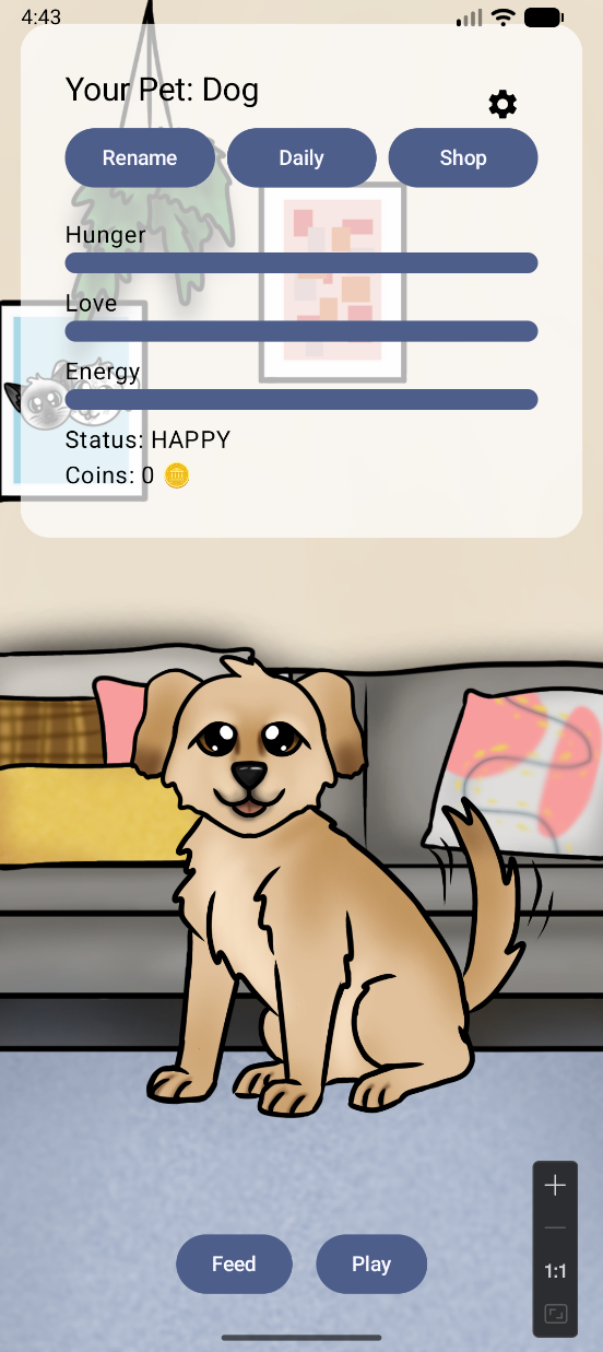 Petco app main screen